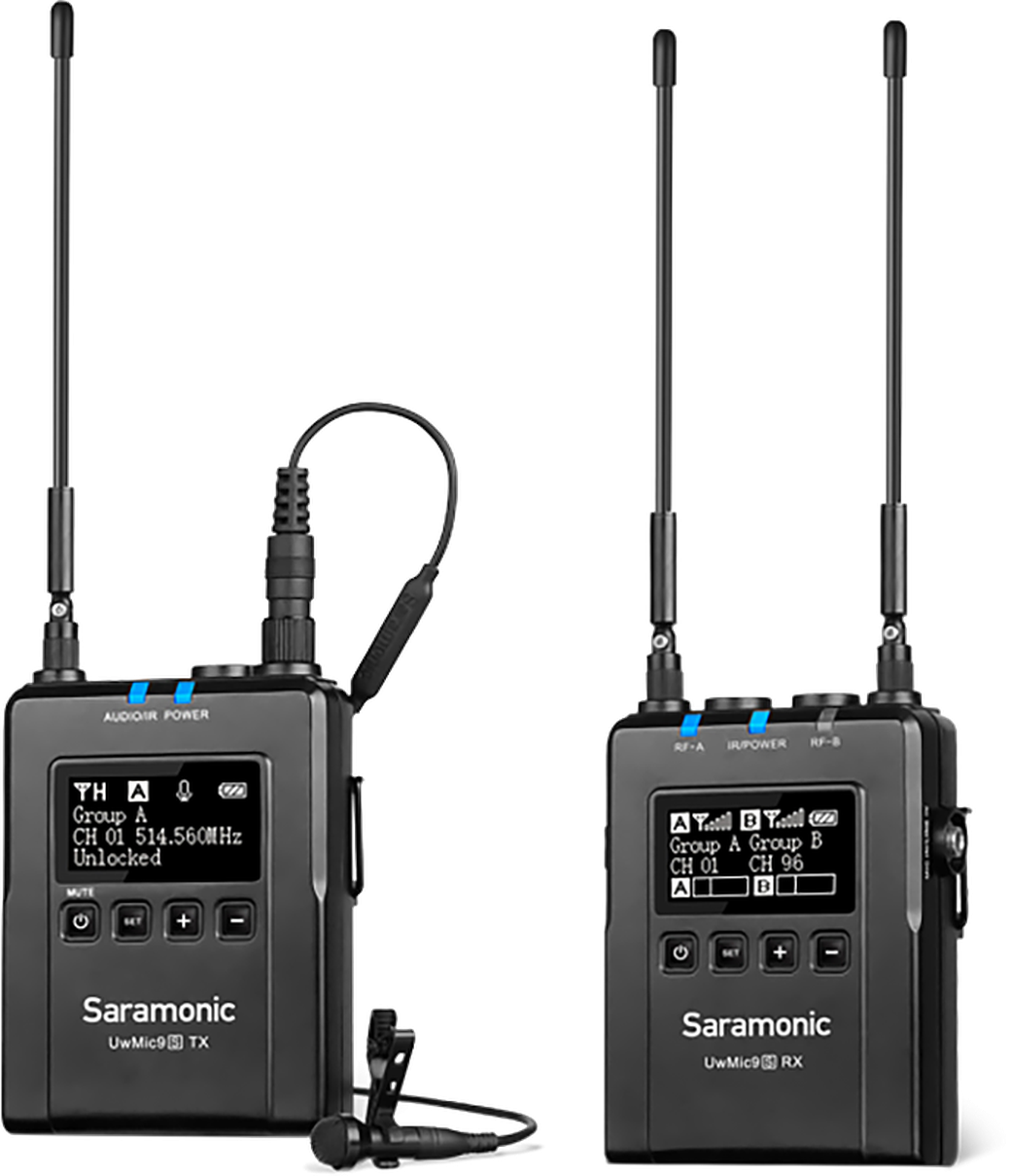 Радиосистема Saramonic UwMic9s Kit1 (RX9S+TX9S) петличная, 1 передатчик и 1 приемник фото