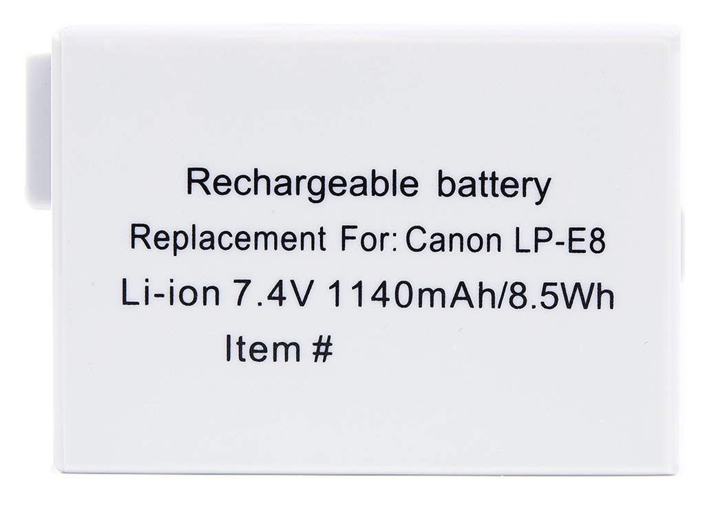 Аккумулятор Prolike PR-LPE8 (LP-E8 для EOS 600D, 650D, 700D) 1140mAh фото
