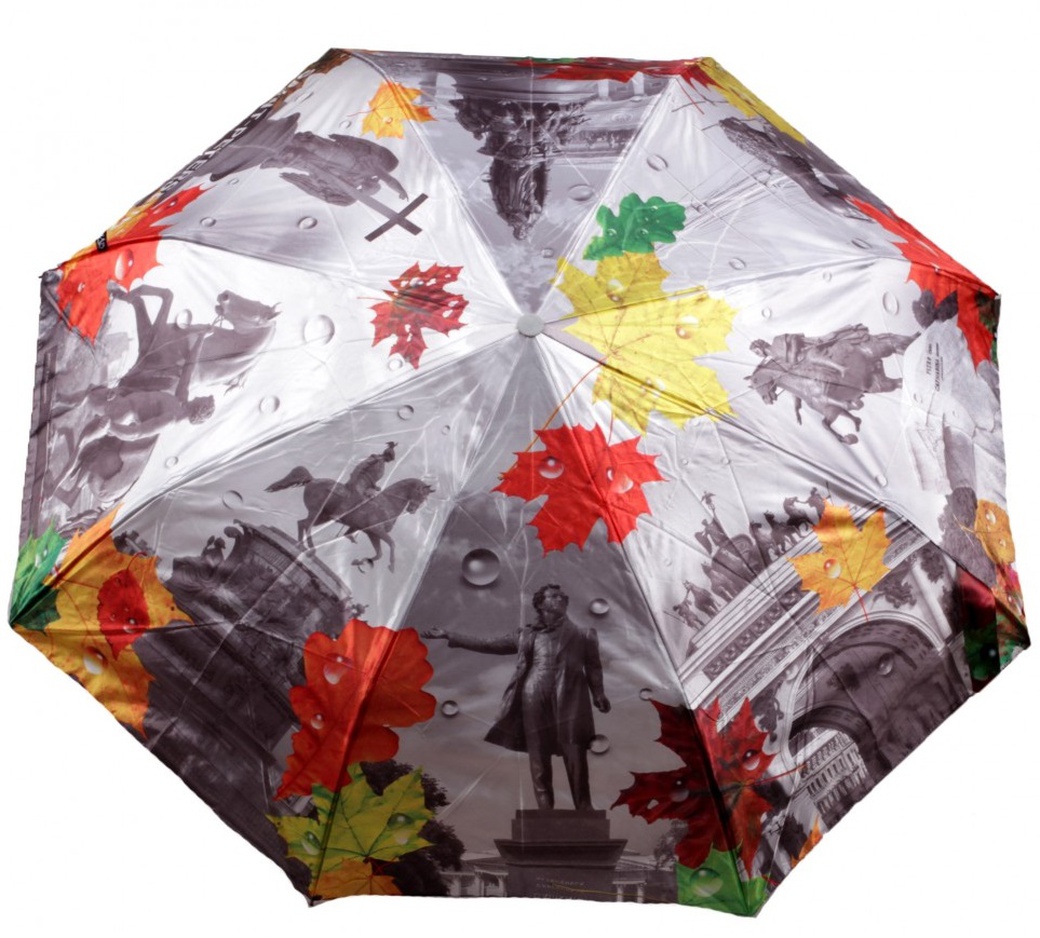 Зонт Петербургские зонтики "Листья" автомат фото