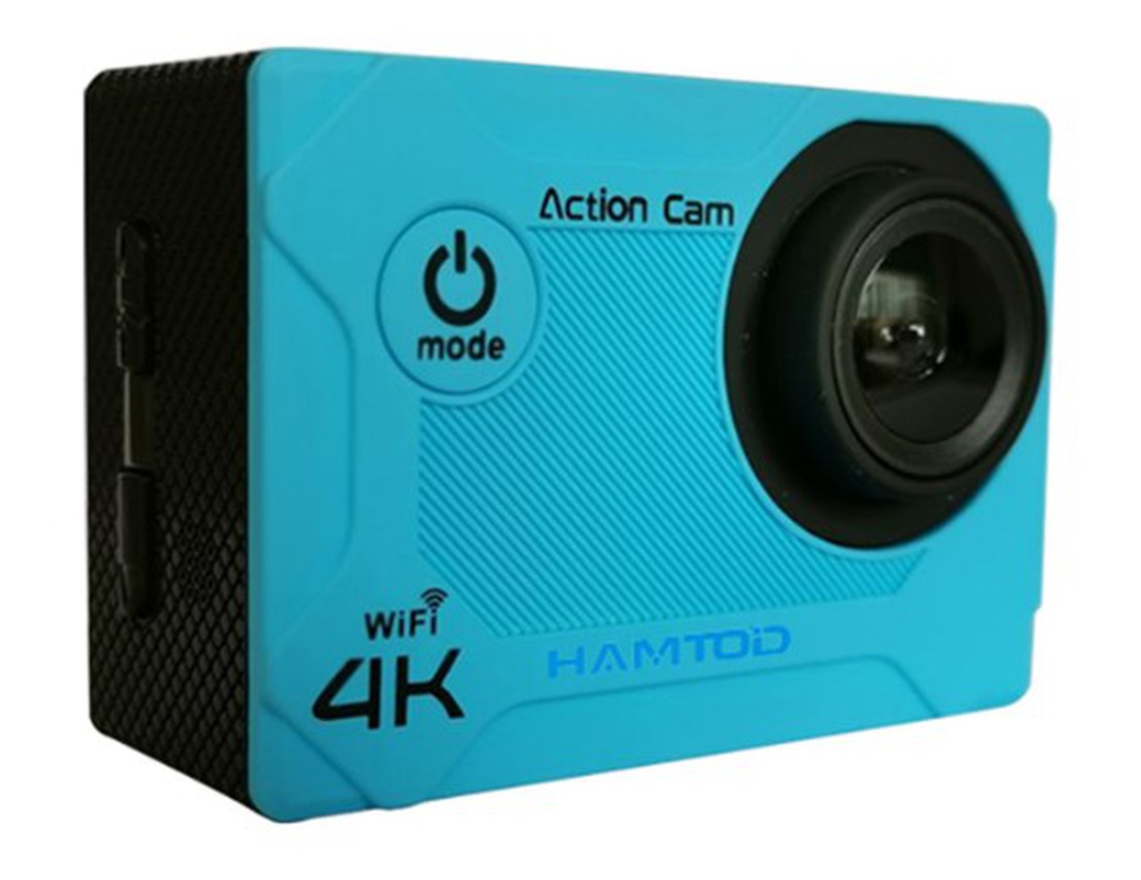 Экшн-камера HAMTOD H12 4K WIFI водонепроницаемая, синий фото