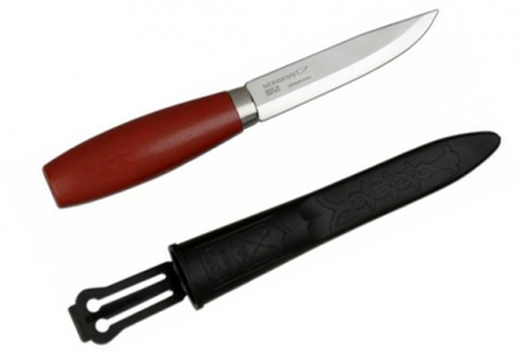 Нож Morakniv Classic № 2, углеродистая сталь, красный фото