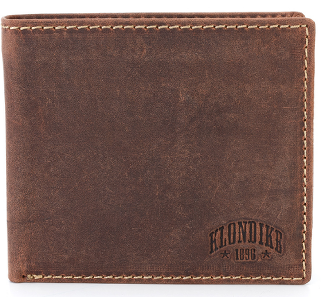 Бумажник Klondike Yukon, коричневый, 11х2х9,5 см фото