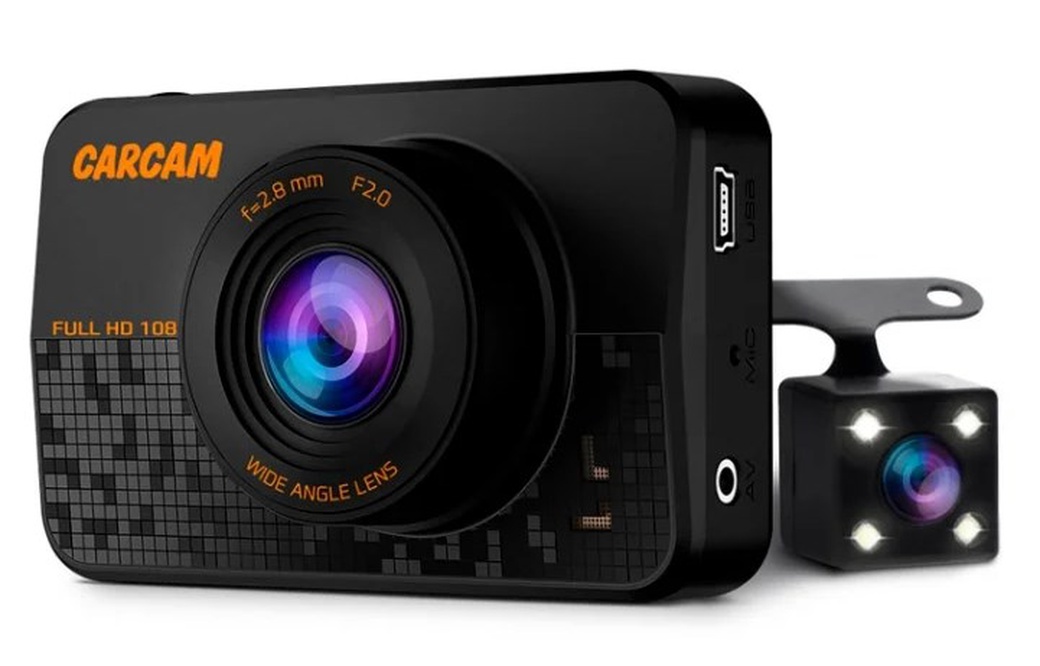 Видеорегистратор CARCAM D1, 2 камеры фото