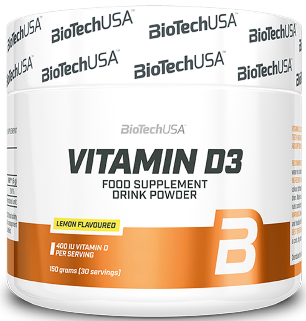 Витамин BioTechUSA Vitamin D3 (150 г), Лимон фото