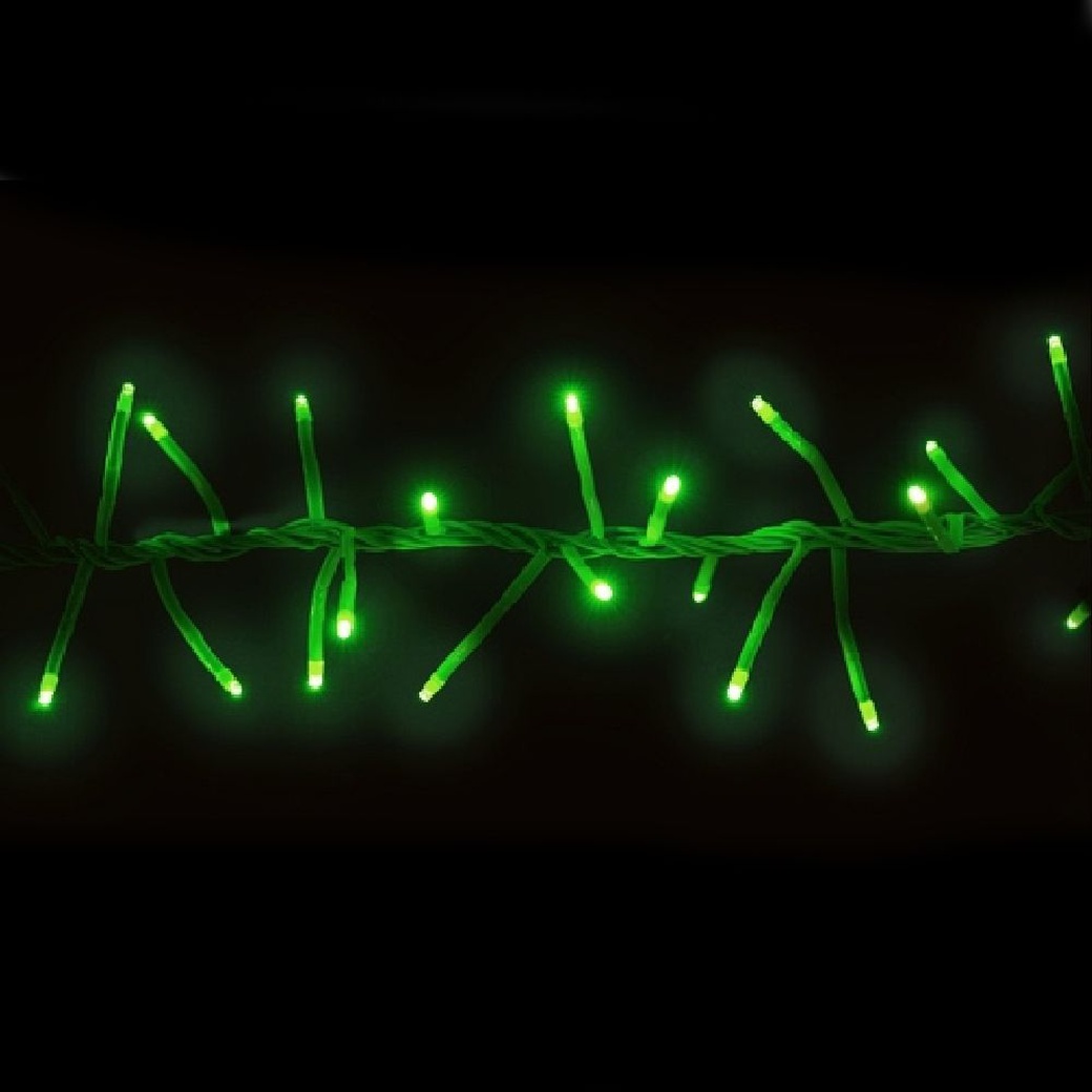 Гирлянда SHLights Фейерверк, 200 микроломпочек, 2 м, соединяемая (до 3 шт.), уличная, зеленый FC200-G-E фото