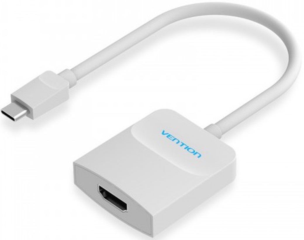 Мультимедиа конвертер Vention USB Type C M/HDMI белый фото