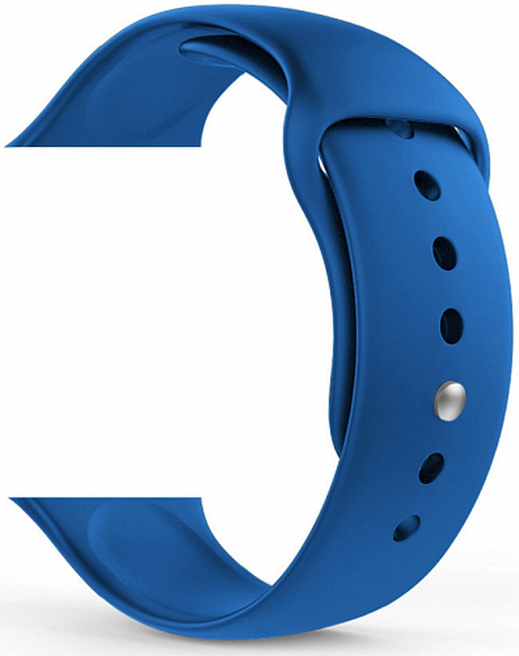 Ремешок силиконовый для Apple Watch 40мм, синий фото