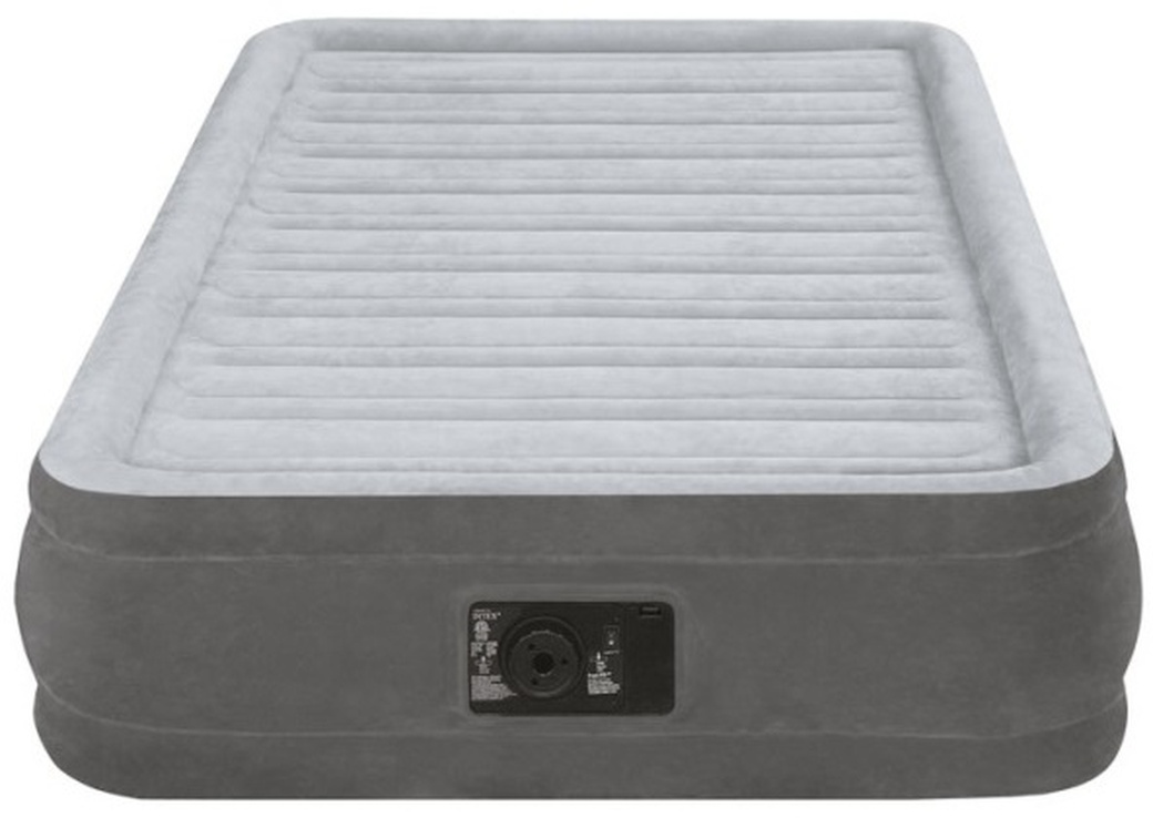 Intex Кровать Comfort-Plush Mid Rise Twin, флок со встроенным насосом 67766 фото