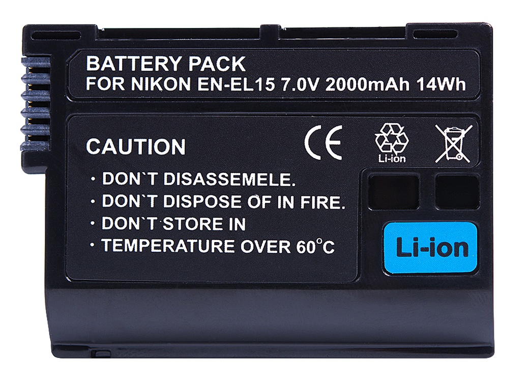 Аккумулятор Prolike PR-ENEL15 (для D810, D800, D800E, D750, D610, D7100) 2000mAh фото