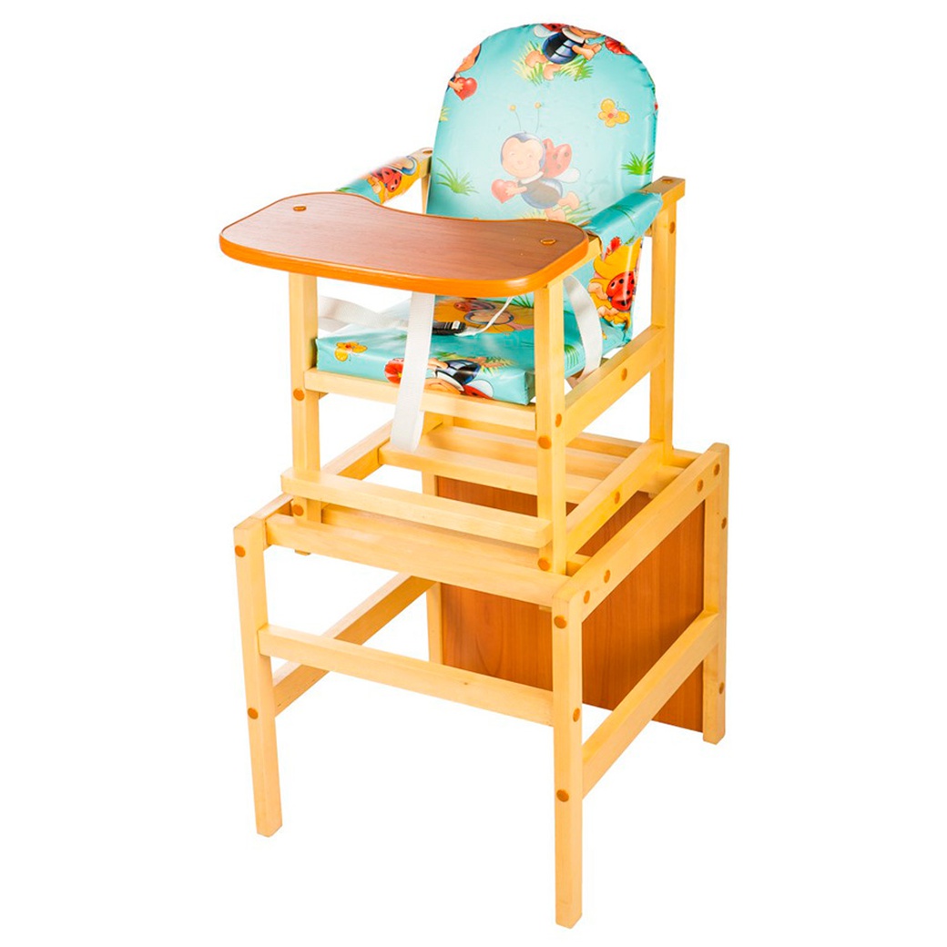 ПМДК Октябренок - стул-стол для кормления Лужок Светлый дуб фото