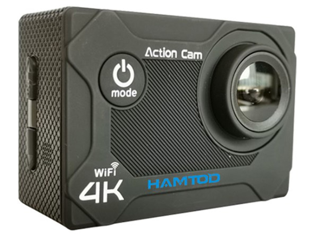 Экшн-камера HAMTOD H12 4K WIFI водонепроницаемая, черный фото