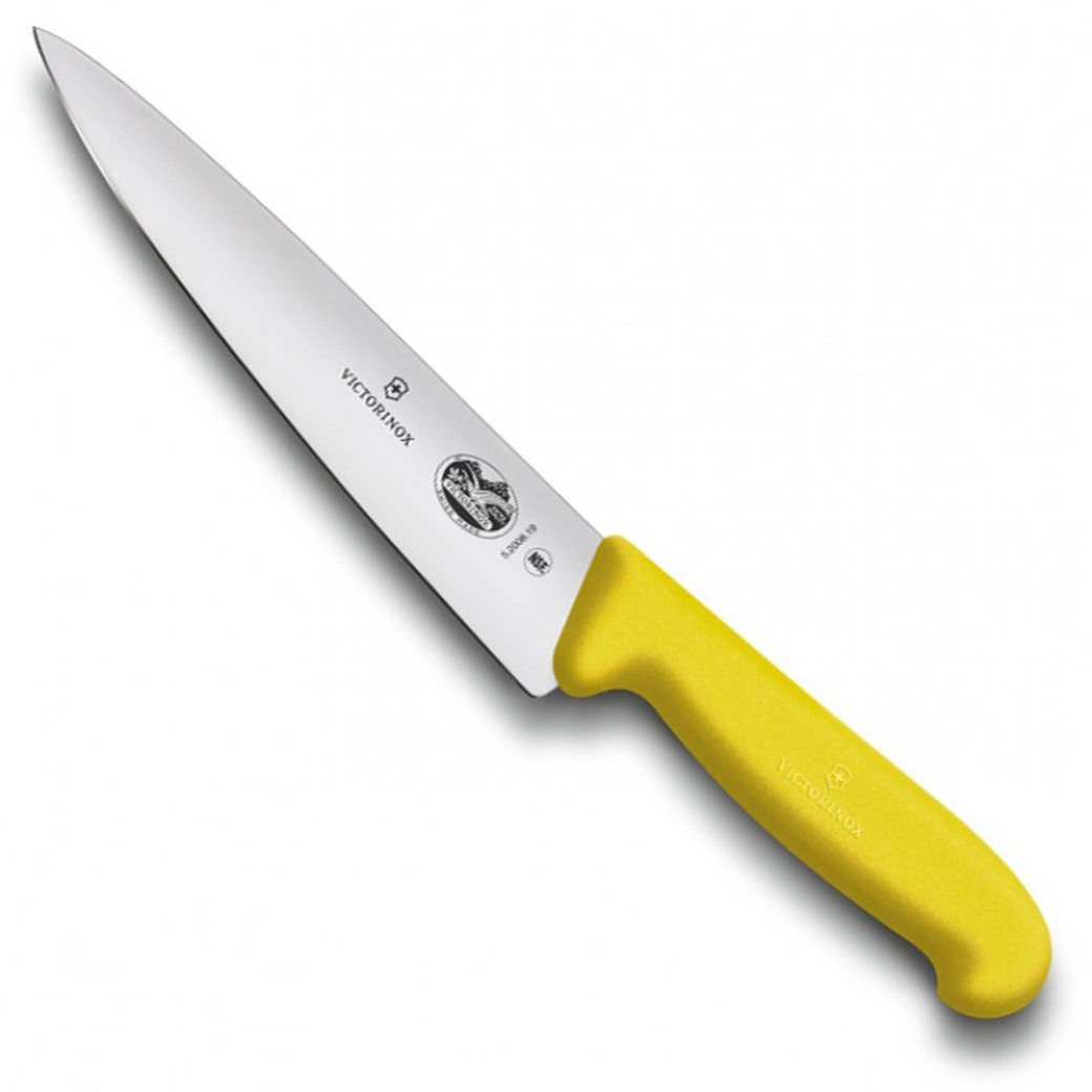 Нож Victorinox разделочный, 25 см, жёлтый фото