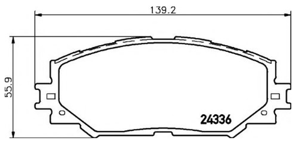 Колодки тормозные передние TEXTAR 2433601 для TOYOTA COROLLA 06- / Auris 1.4-1.6 07- фото
