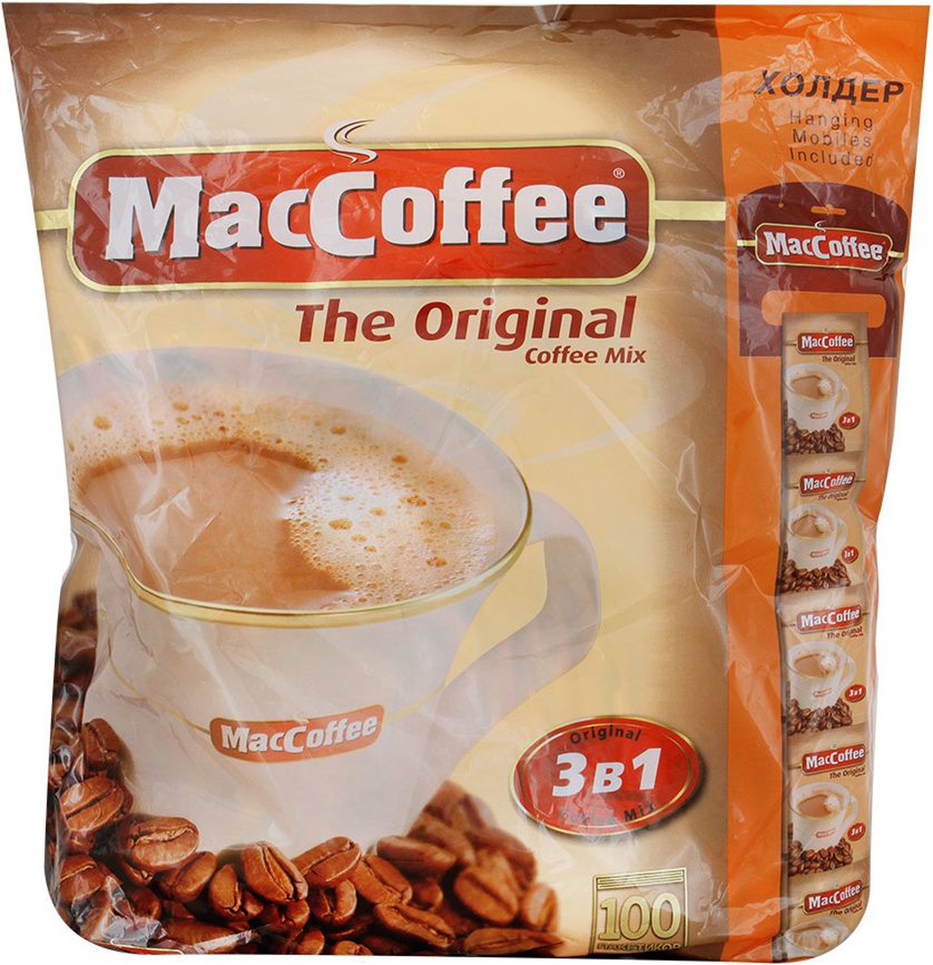 Кофе MacCoffee 3в1, в пакетиках по 20 г. (100 шт.) фото