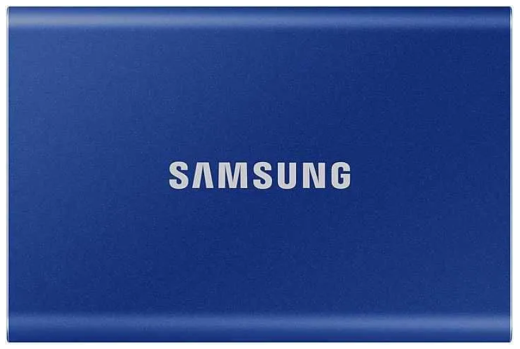 Внешний SSD Samsung T7 2Tb, синий (MU-PC2T0H/WW) фото