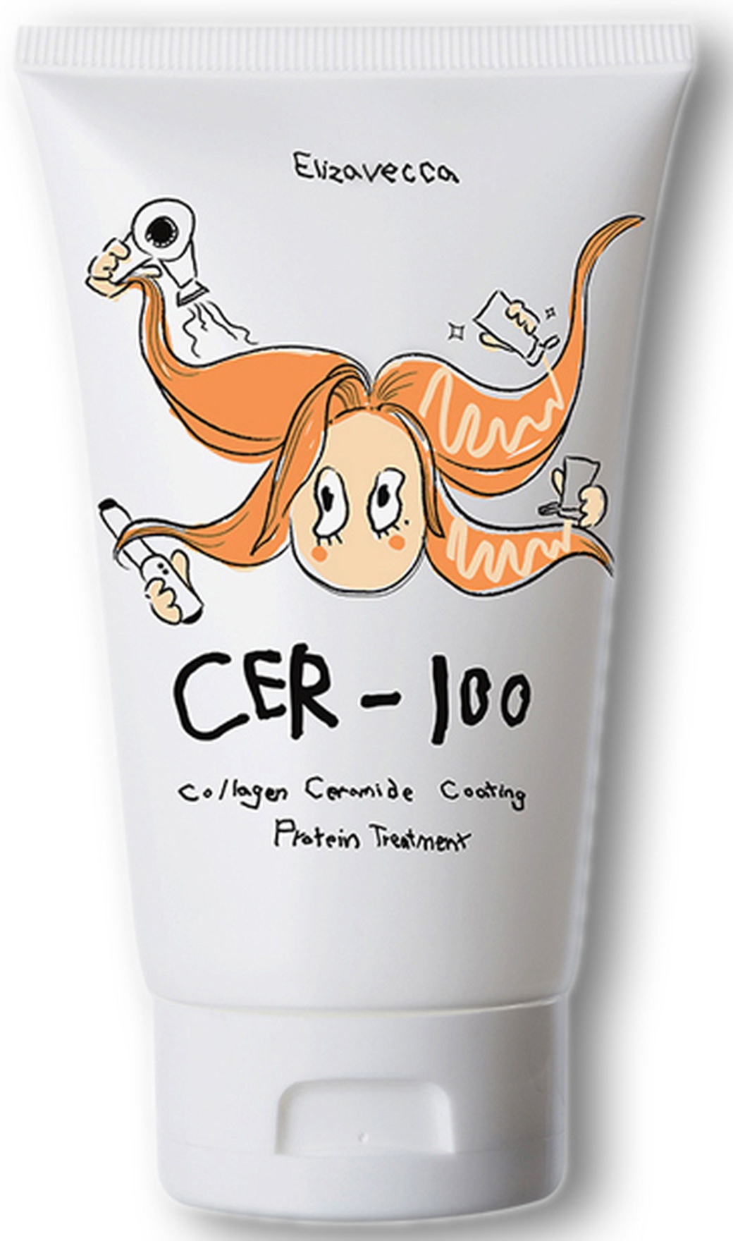 Elizavecca Коллагеновая маска для волос Cer-100 Collagen Ceramide Coating Protein Treatment фото