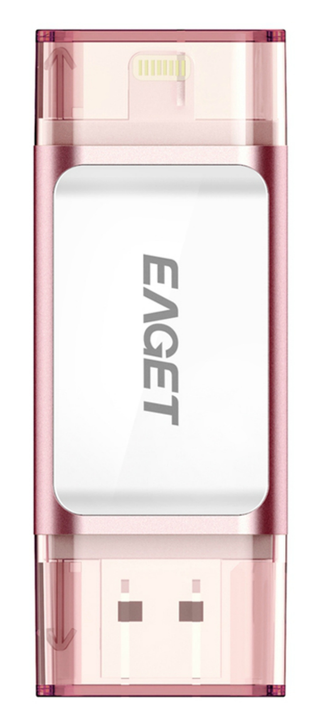Флеш-накопитель EAGET I60 64Gb с разъемом USB 3.0/OTG, розовое золото фото
