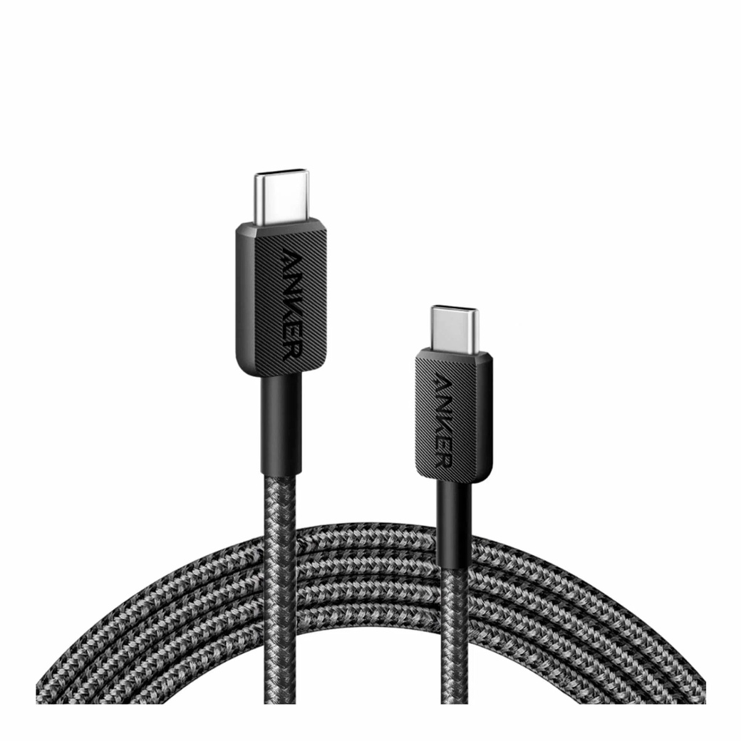 Кабель ANKER PowerLine 322 USB Type C - USB Type-C (A81F5), 0.9 м, черный фото