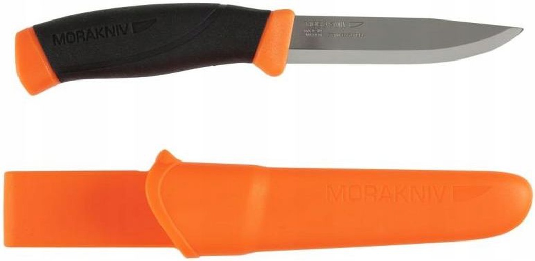 Нож Morakniv Companion Orange, нержавеющая сталь, оранжевый фото