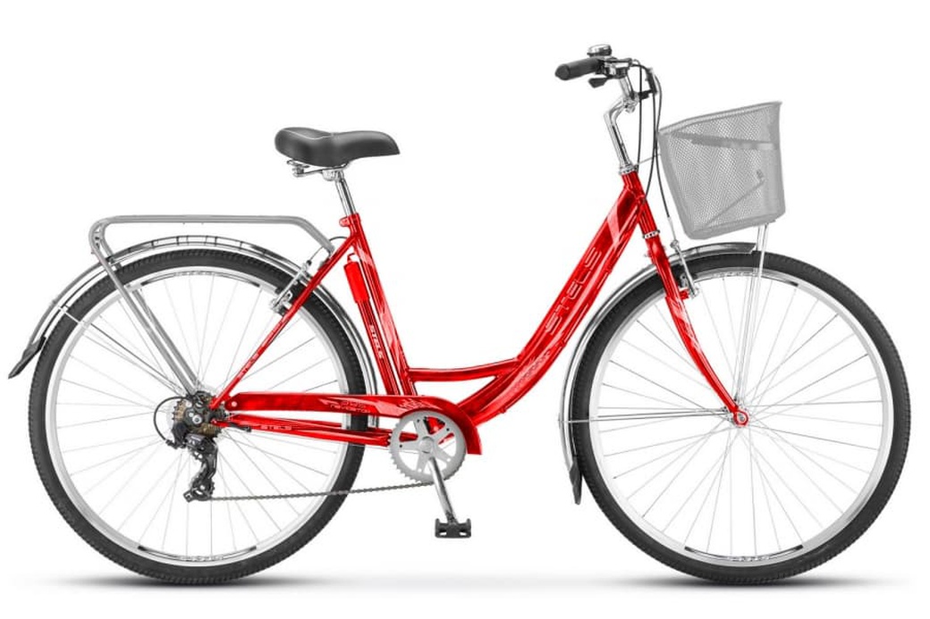 Велосипед Stels Navigator 28" 395 Z010 Красный (с корзиной) (LU089103) 20" фото
