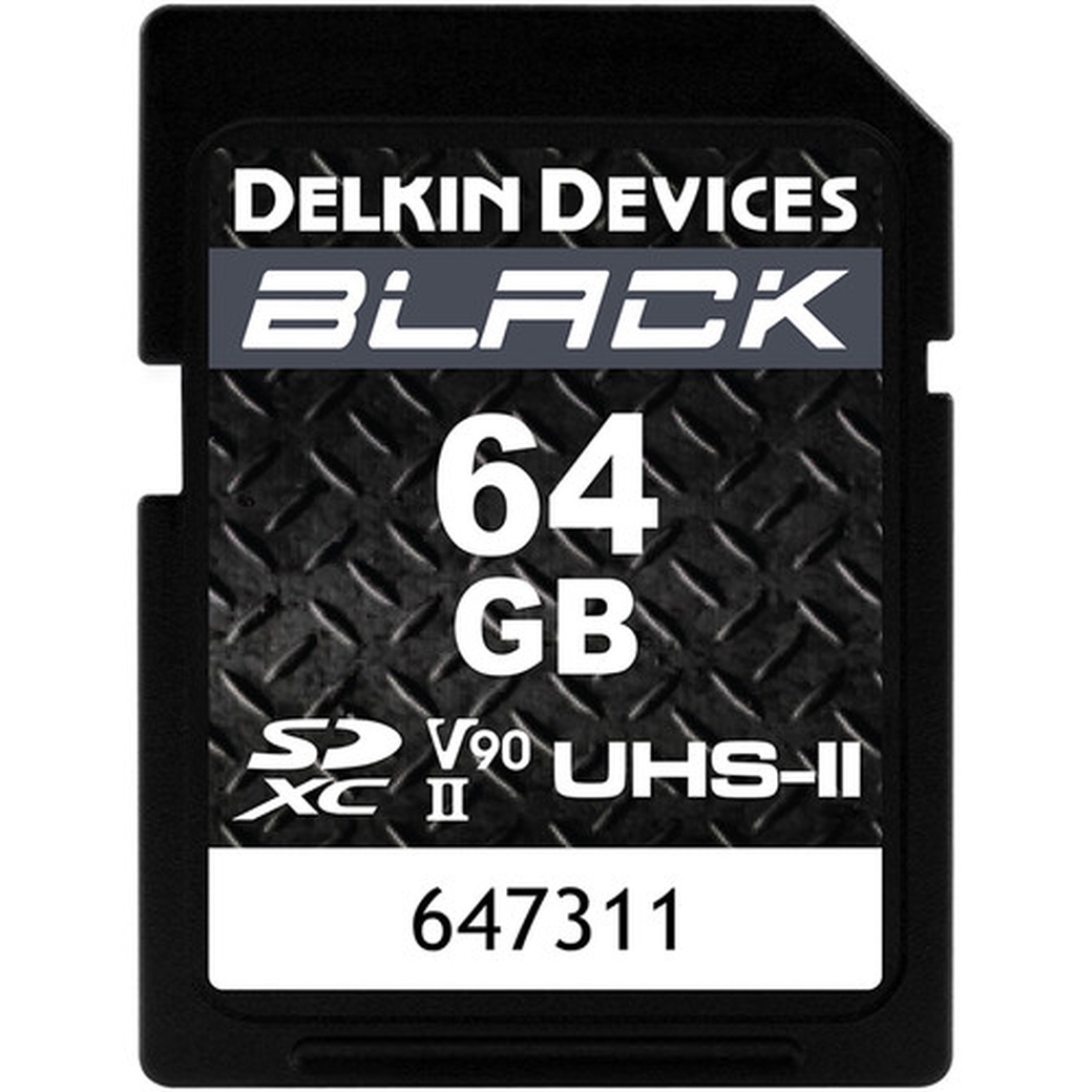 Карта памяти DELKIN SDXC UHS-II U3 V90 (300/250MB/s) 64GB фото