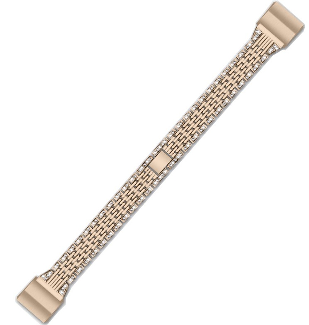 Ремешок для браслета Fitbit Charge 2, нержавеющая сталь, золото фото