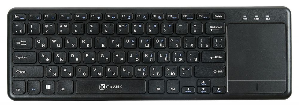 Беспроводная клавиатура Оклик 830ST, черный фото