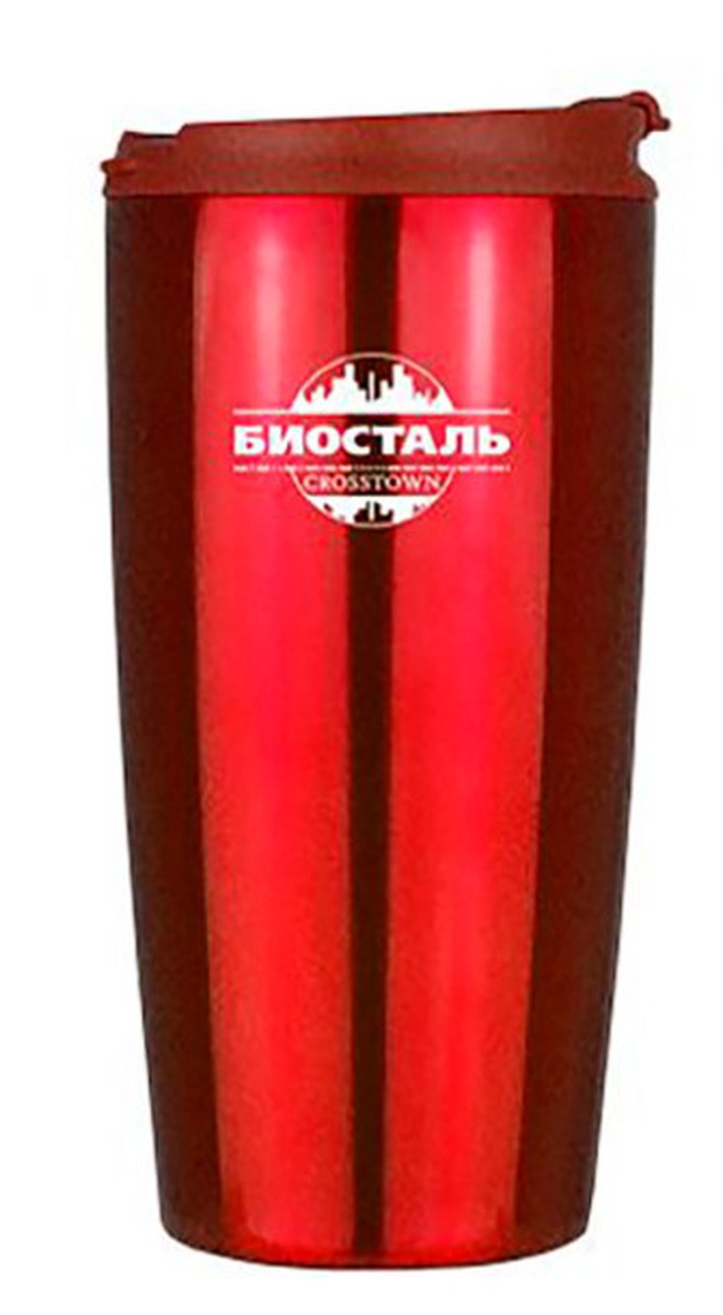 Термокружка Biostal Crosstown (0,5 литра), красная фото
