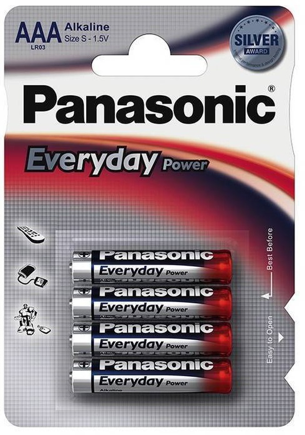 Батарейки Panasonic LR03EPS/4BP RU AAA щелочные Everyday Power в блистере 4шт фото