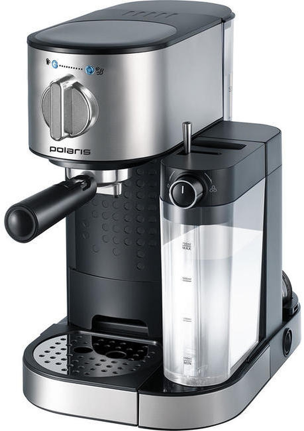 Кофеварка эспрессо Polaris PCM 1519AE 1350Вт серебристый/черный фото