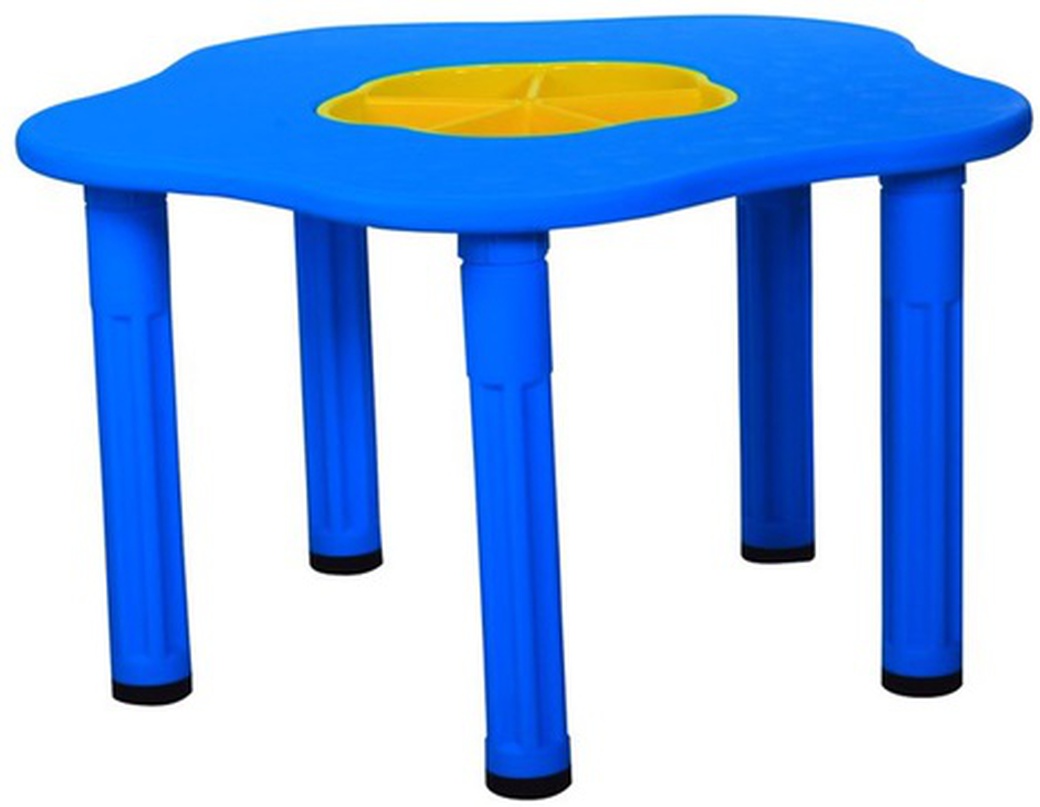 King Kids Детский столик "Сэнди", с системой хранения мелочей, Синий фото
