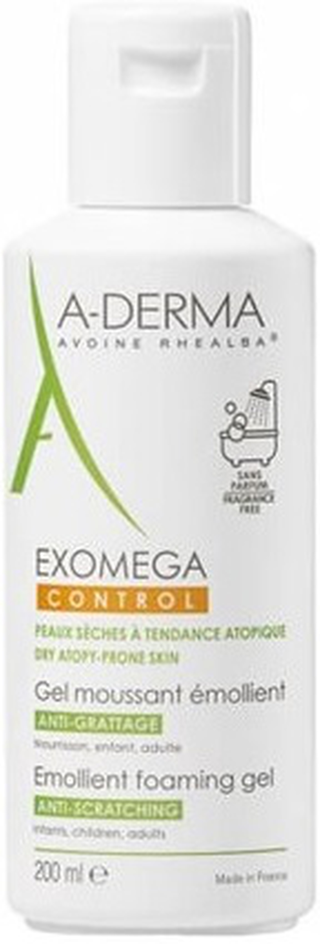 A-Derma Exomega control смягчающий пенящийся гель 200 мл фото