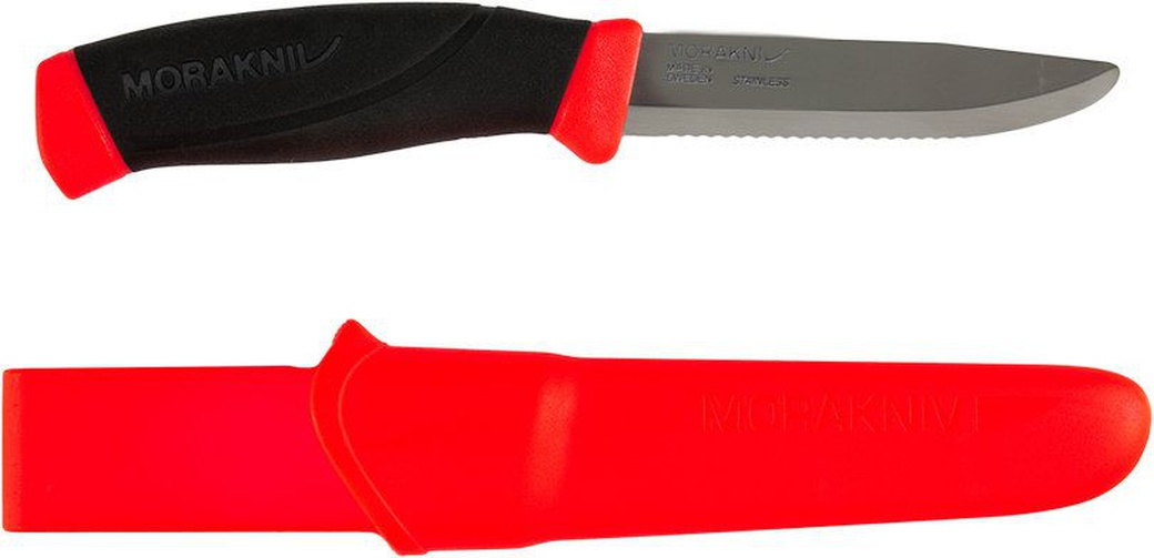 Нож Morakniv Companion F Rescue, нержавеющая сталь, красный фото