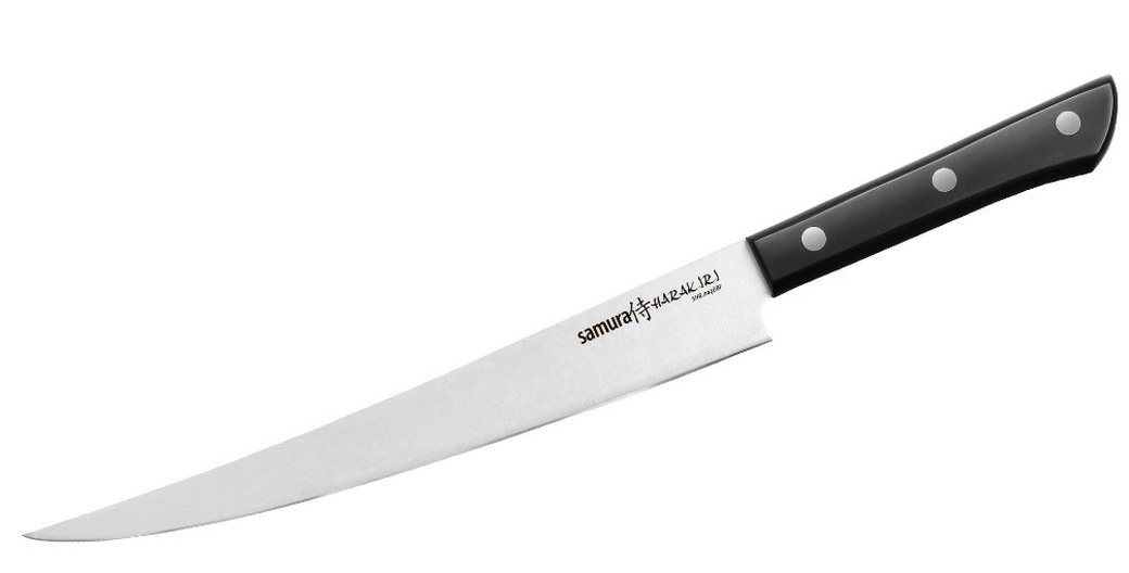 Нож кухонный "Samura HARAKIRI" SHR-0048BF/K филейный Fisherman 224 мм, корроз.-стойкая сталь фото