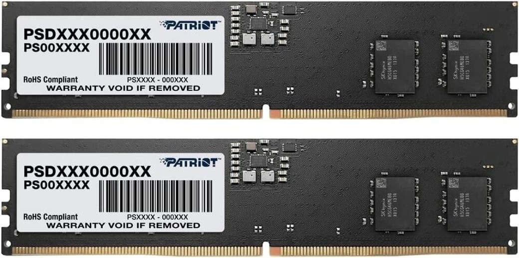 Память оперативная DDR5 32Gb (2x16Gb) Patriot Signature 4800Mhz CL40 (PSD532G4800K) фото