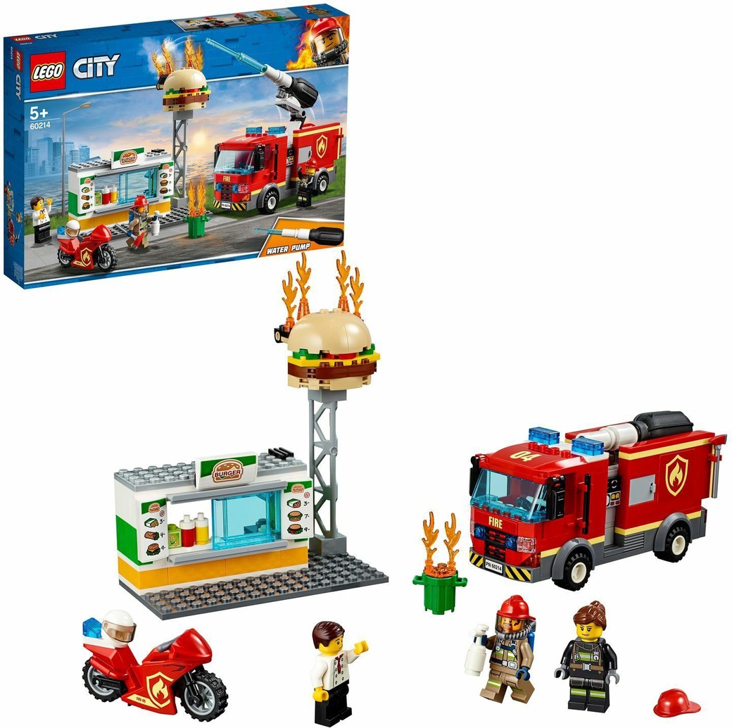 Конструктор LEGO City Fire Пожар в бургер-кафе фото