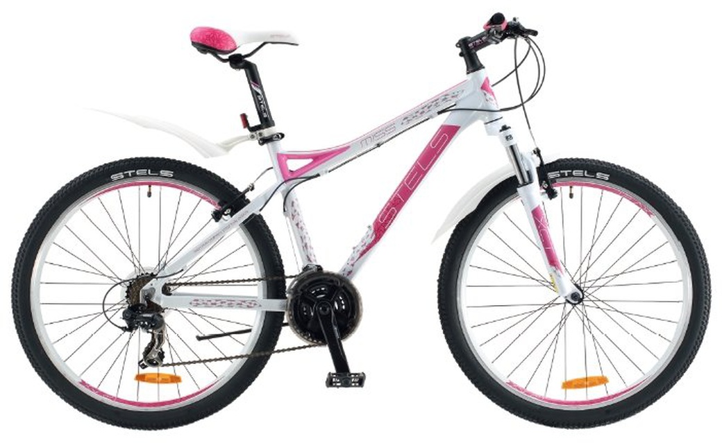 Велосипед Stels Miss-8100 V Белый/Розовый (16 г) (LU081938) 18,5' фото