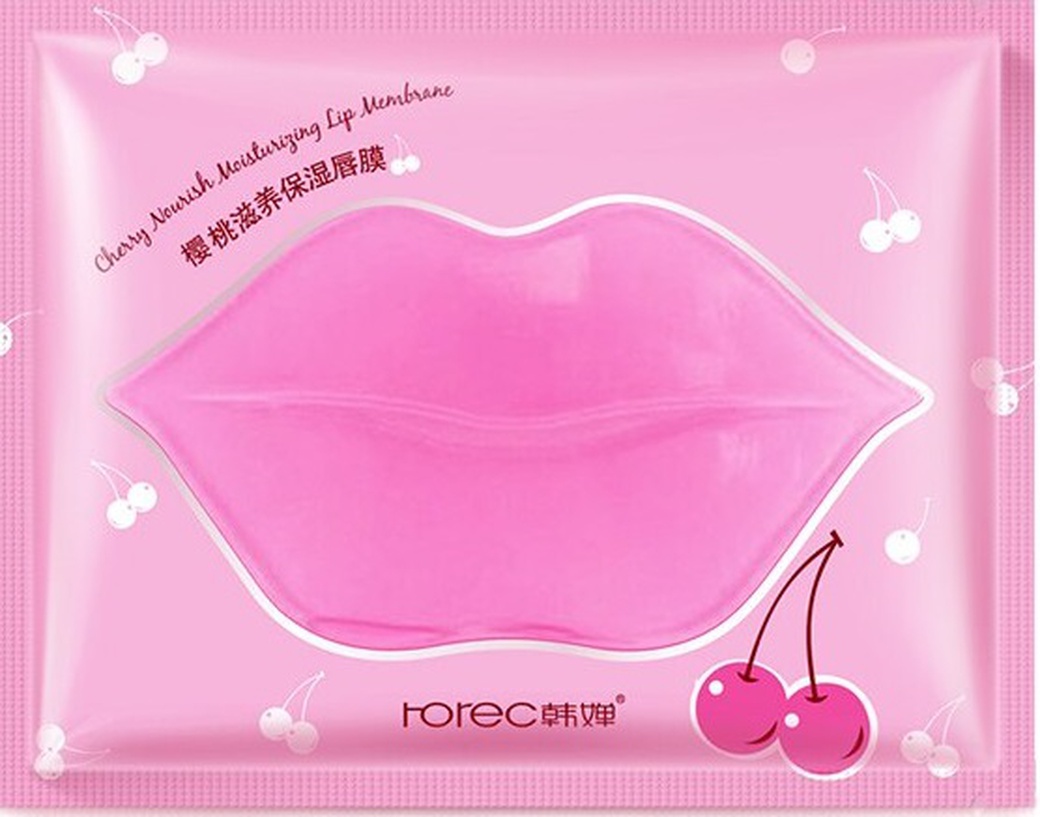 Увлажняющая маска для губ Rorec с экстрактом вишни фото