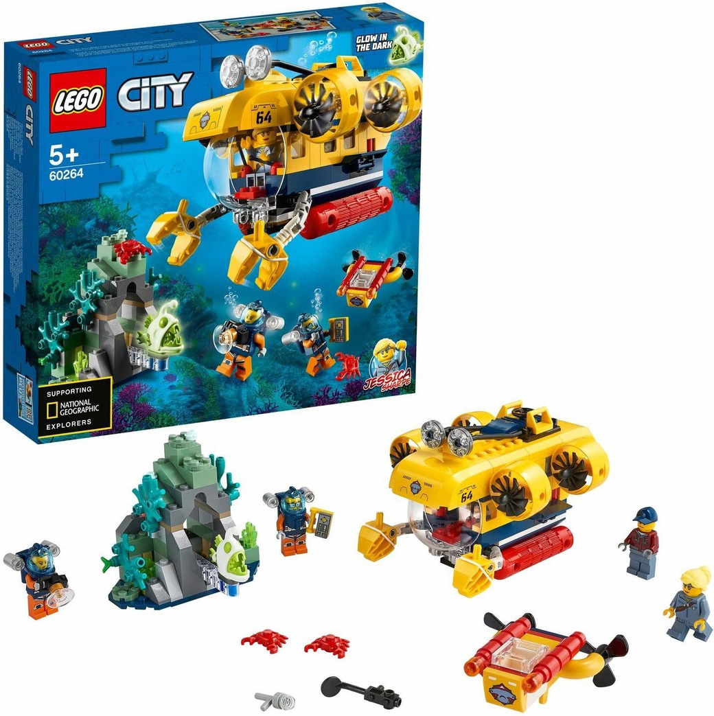 Конструктор LEGO City Oceans Океан: исследовательская подводная лодка фото