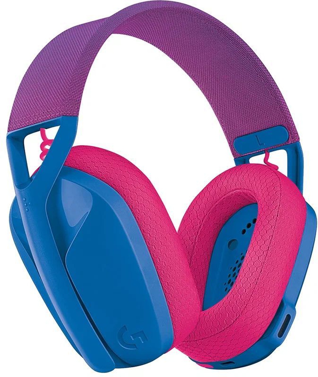 Компьютерная гарнитура Logitech G435, синий/розовый фото