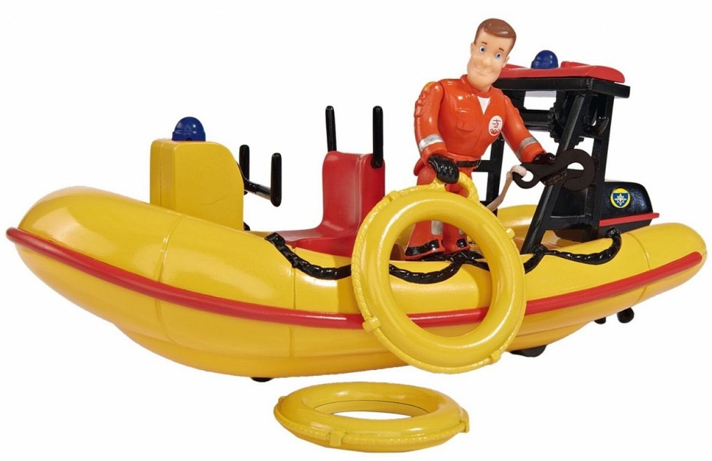 Пожарный Сэм Лодка спасателей с аксессуарами и фигурка фото