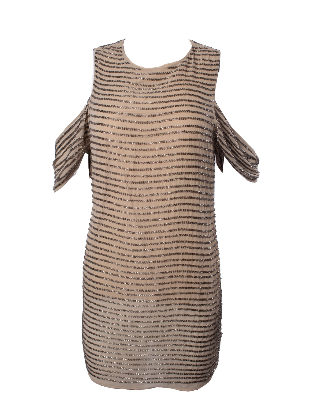 Платье Walter Baker с бисером 70628, бежевый, 0 фото