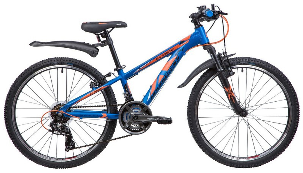 Велосипед Novatrack 24" Extreme 11", синий, 24AHV.EXTREME.11BL9 фото