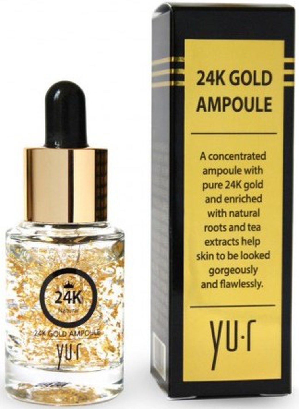 Сыворотка YU-R Premium 24K Gold Ampoule (с коллоидным золотом) 15 мл. фото
