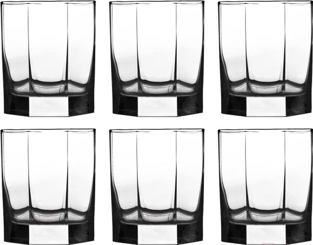 Набор стаканов для сока и виски, 6 шт., 300 мл, низкие, стекло, Octime, LUMINARC, H9810 фото