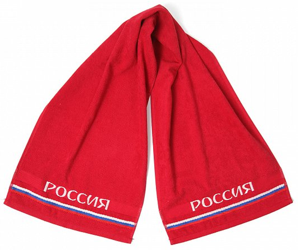 Полотенце-шарф Нордтекс Россия 35х120 красный фото