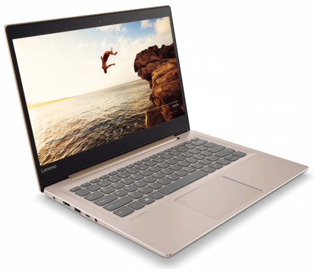 Ноутбук Lenovo IdeaPad 520S-14IKB (Intel Core i3 7100U/4Gb/SSD128Gb/Intel HD Graphics 620/14"/IPS/FHD (1920x1080)/Windows 10) бронзовый фото