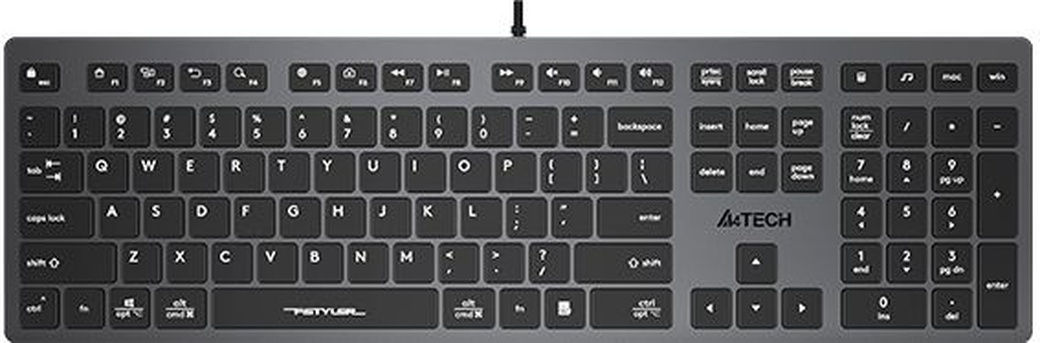 Клавиатура A4Tech Fstyler FX50, серый фото