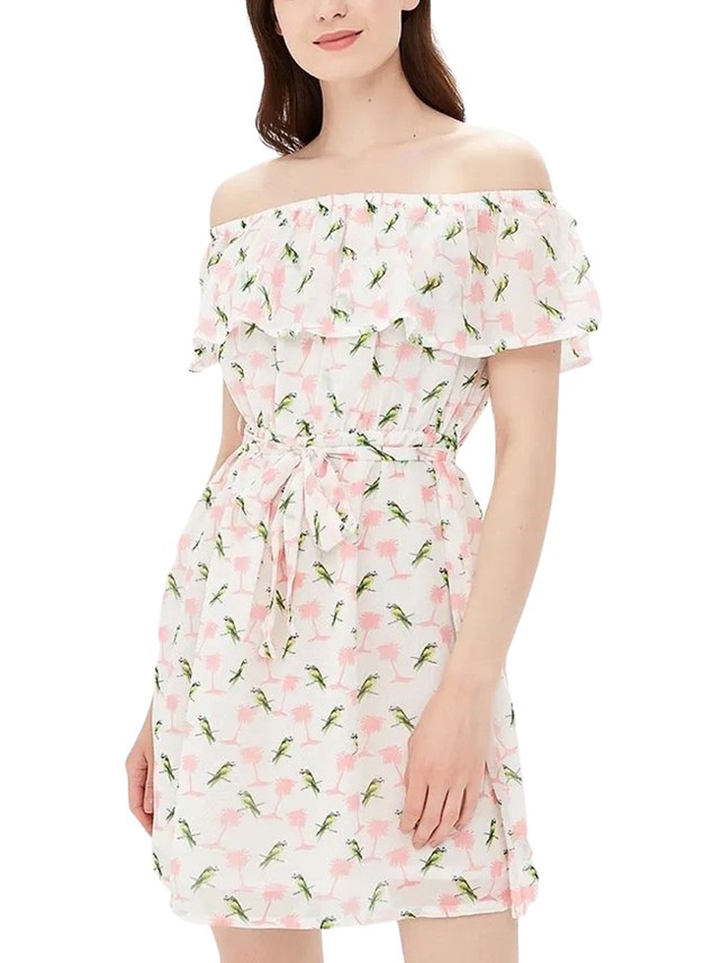 Платье Glamorous в цветочный принт ac1957x, белый фото