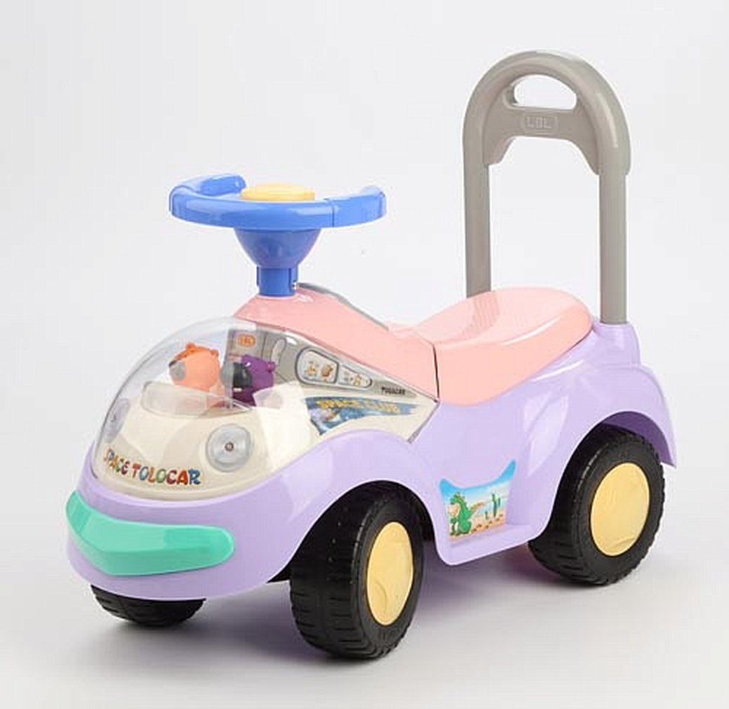 Tolocar Каталка детская с отделением для игрушек (светло-фиолетовый) фото